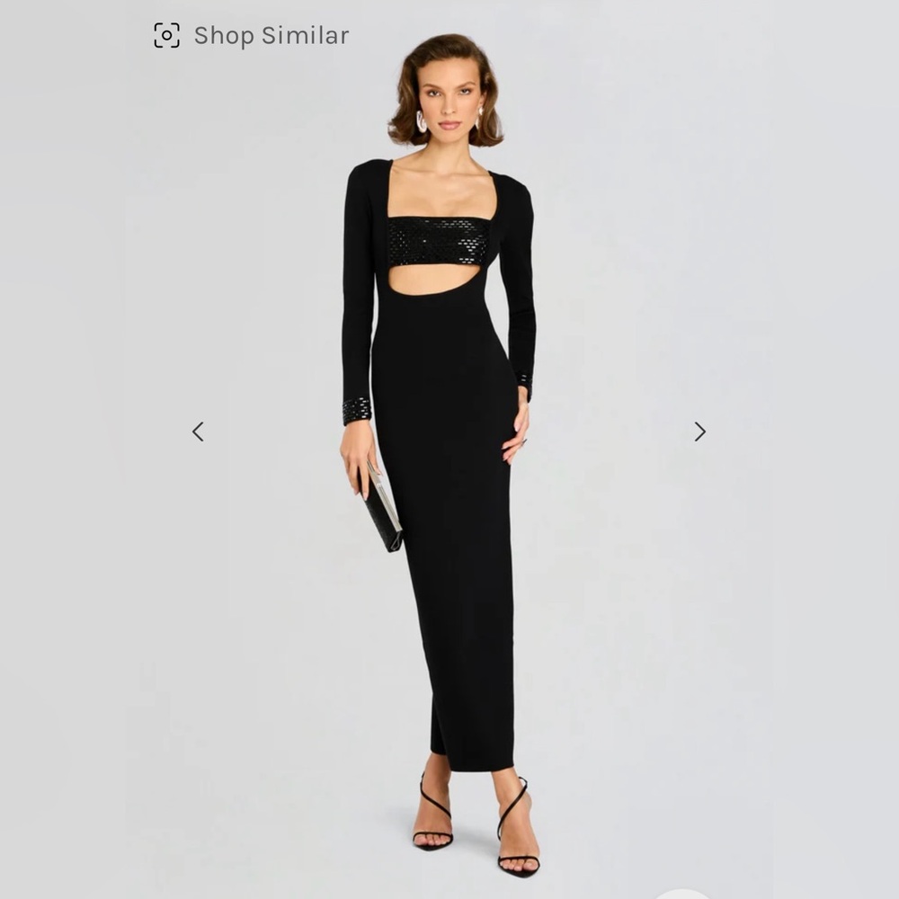 Retrofete Black Long Sleeve Dress